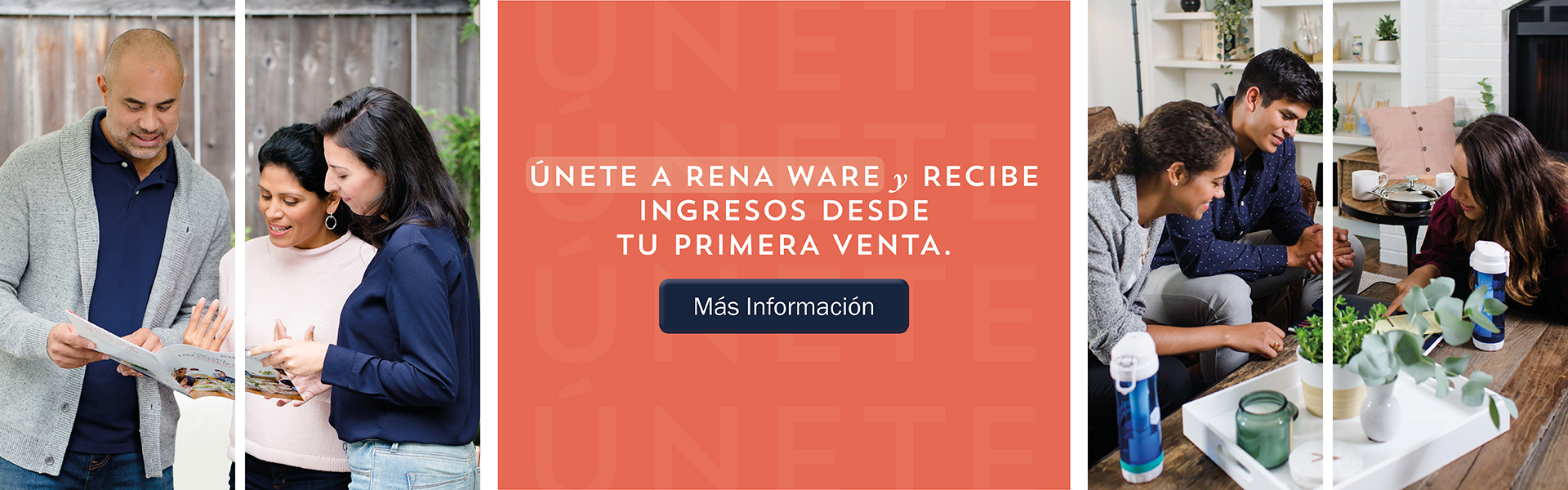 Banner, Únete a Rena Ware y recibe ingresos desde tu primera venta